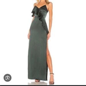 Amur Sally Gown in Emerald Green